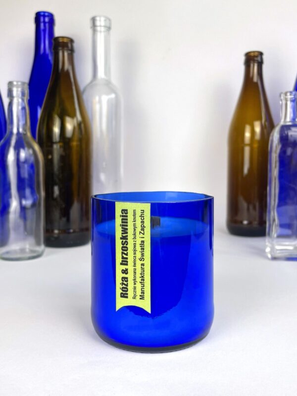 świece w butelkach baner