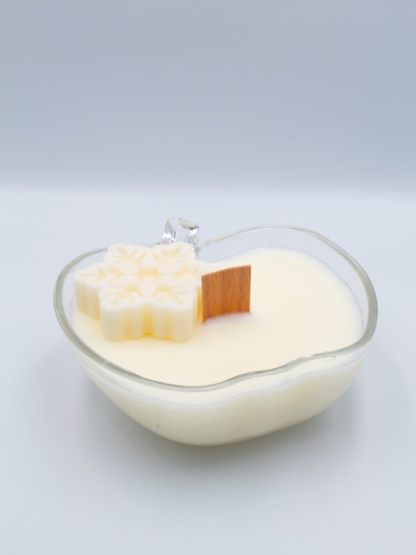 Świeca w szklanym naczyniu jabłko - Dynia & migdały