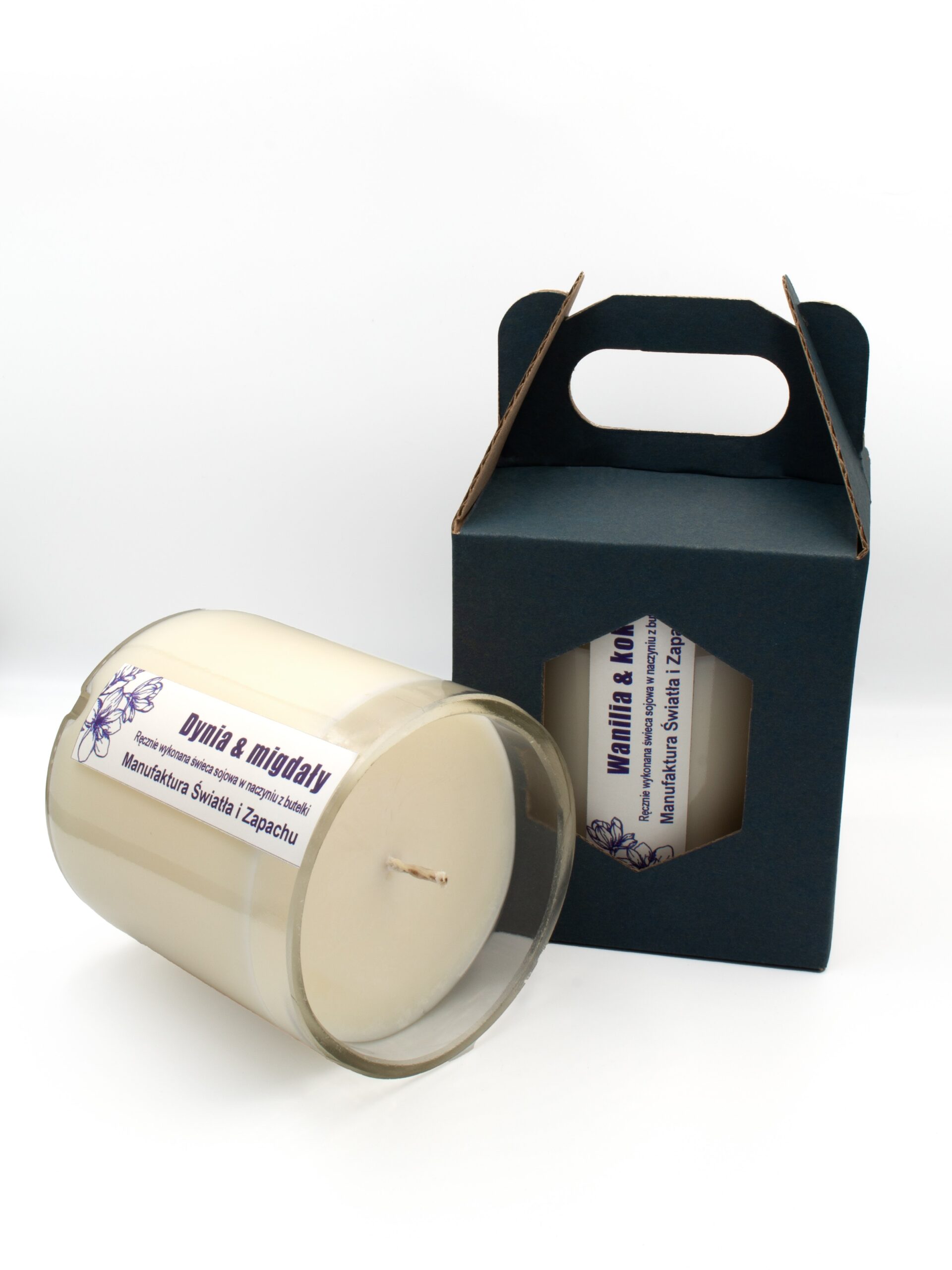 Świeca w białej butelce - STANDARD - 250 g - wybierz zapach - obrazek 2